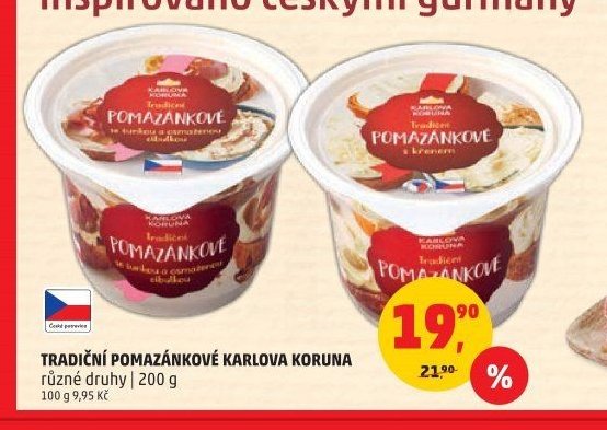 POMAZÁNKOVÉ KARLOVA KORUNA