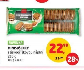 MINISUŠENKY s lískoříškovou náplní