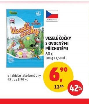 VESELÉ ČOČKY S OVOCNÝMI PŘÍCHUTĚMI