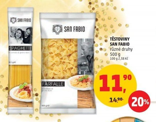 TĚSTOVINY SAN FABIO