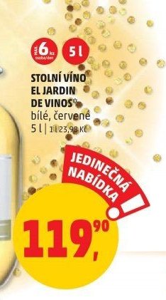 Stolní víno El Jardin de Vinos