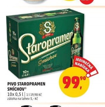 Pivo Staropramen Smíchov