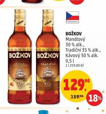 Božkov Mandlový, Tradiční, Kávový