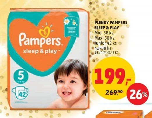 PLENKY PAMPERS SLEEP & PLAY