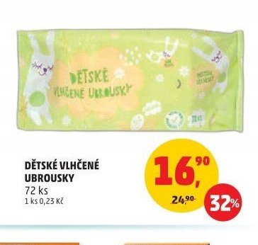 DĚTSKÉ VLHČENÉ UBROUSKY