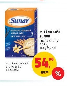 MLÉČNÁ KAŠE SUNAR