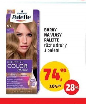 BARVY NA VLASY PALETTE