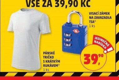 PÁNSKÉ TRIČKO S KRÁTKÝM RUKÁVEM 1 ks