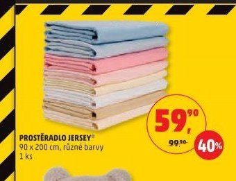 PROSTĚRADLO JERSEY