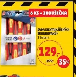 SADA ELEKTRIKÁŘSKÝCH ŠROUBOVÁKŮ