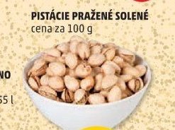 PISTÁCIE PRAŽENÉ SOLENÉ cena za 100 g