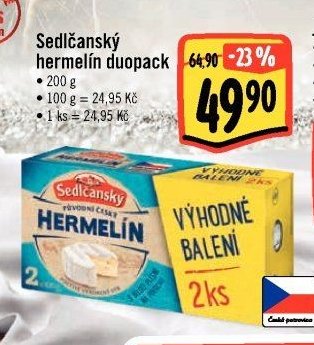 Sedlčanský hermelín duopack