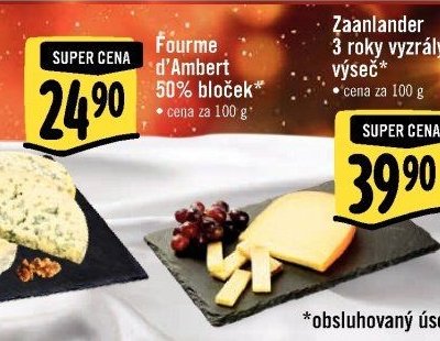 Fourme d'Ambert 50% bloček