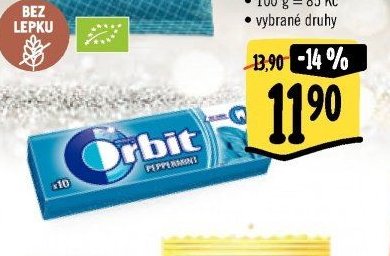 Orbit žvýkačky