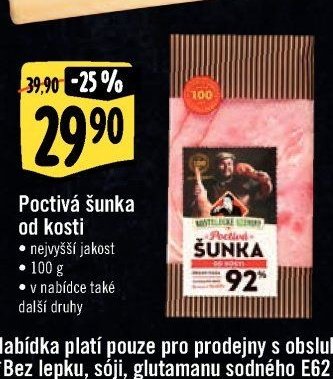 Poctivá šunka od kosti