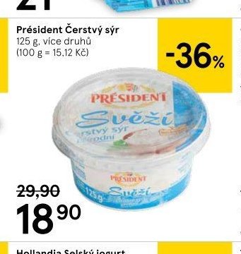 Président Čerstvý sýr