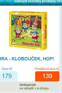 HRA - KLOBOUČEK, HOP!
