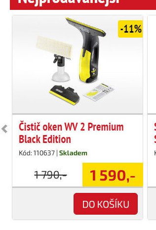 Čistič oken WV 2 Premium Black Edition - UNI HOBBY akcniletaky.com