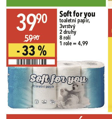 Soft for you toaletní papír