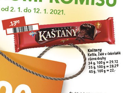 Kaštany Kofila, Želé v čokoládě