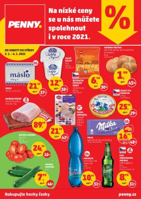 akční leták Penny Market 2.1.2021-6.1.2021