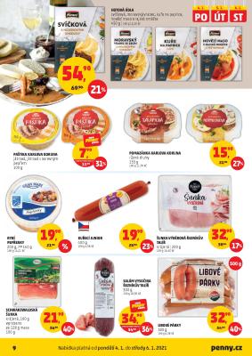 akční leták Penny Market 2.1.2021-6.1.2021