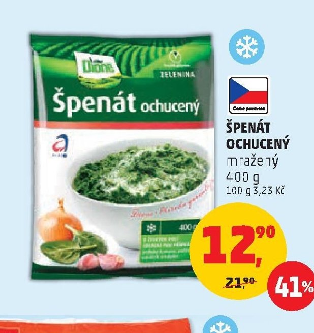 Špenát ochucený mražený