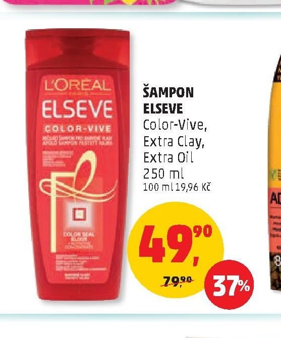 ŠAMPON ELSEVE Color-Vive, Extra Clay, Extra Oil 250 ml