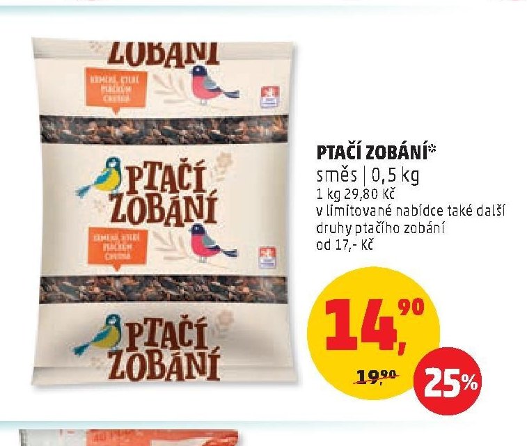 PTAČÍ ZOBÁNÍ směs 0,5 kg