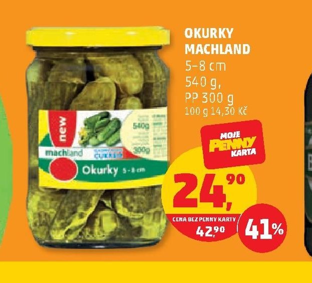 Okurky Machland 5-8 cm 540 g