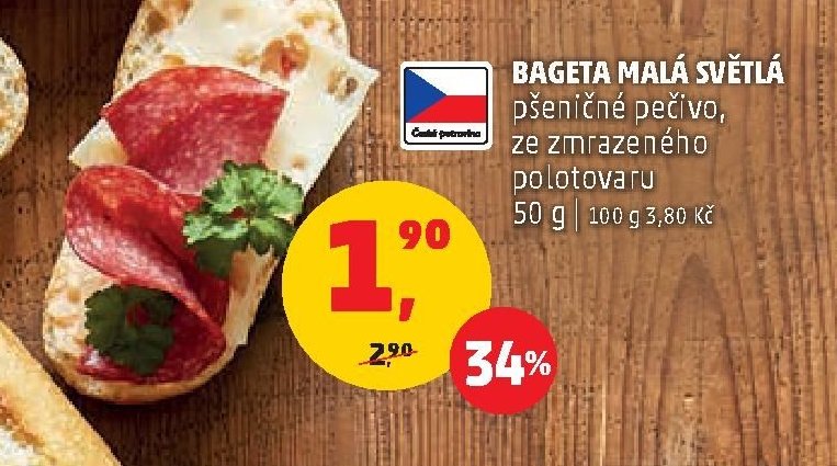 BAGETA MALÁ SVĚTLÁ