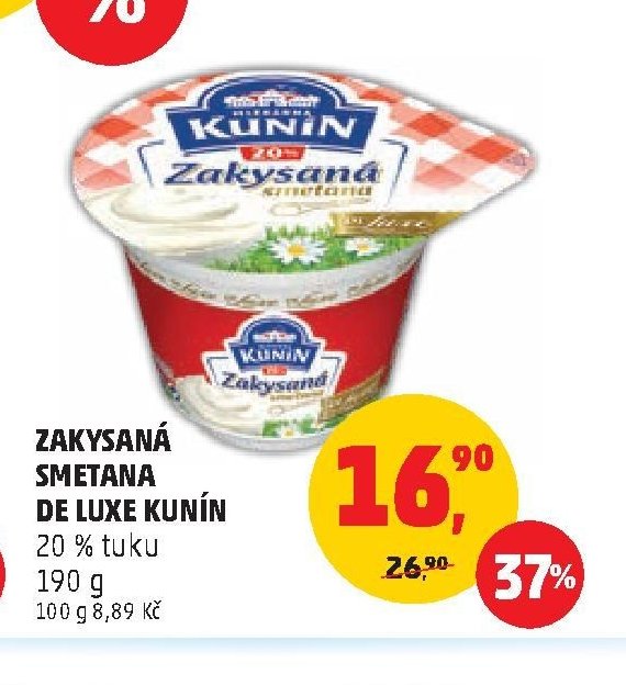 Zakysaná smetana de Luxe Kunín