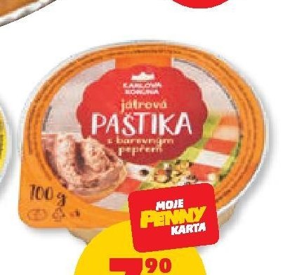 Paštika Karlova Koruna játrová s barevným pepřem