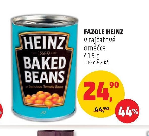 FAZOLE HEINZ v rajčatové omáčce 415 g