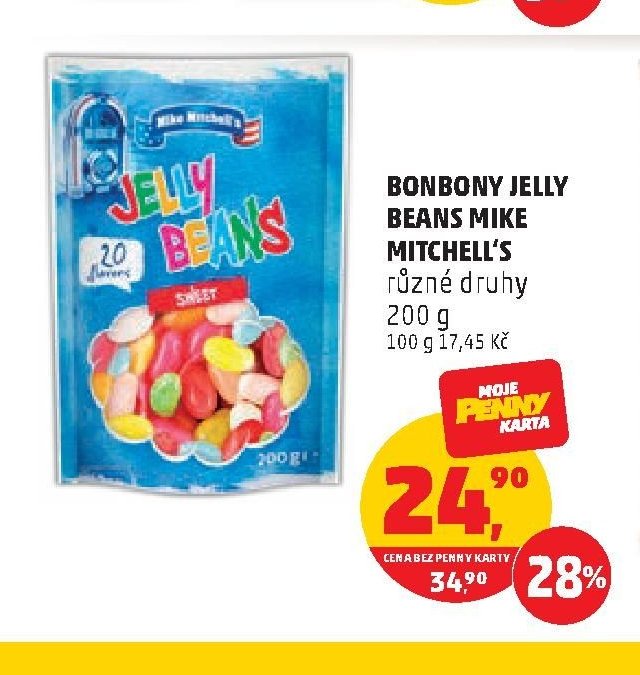 BONBONY JELLY BEANS MIKE MITCHELL'S různé druhy 200 g