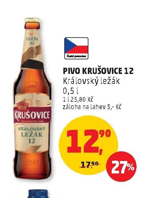 Pivo Krušovice 12