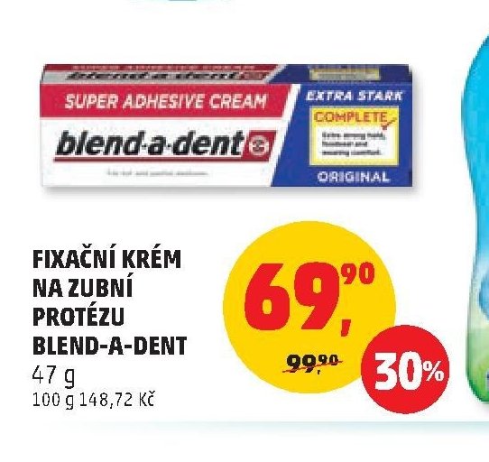 FIXAČNÍ KRÉM NA ZUBNÍ PROTÉZU BLEND-A-DENT