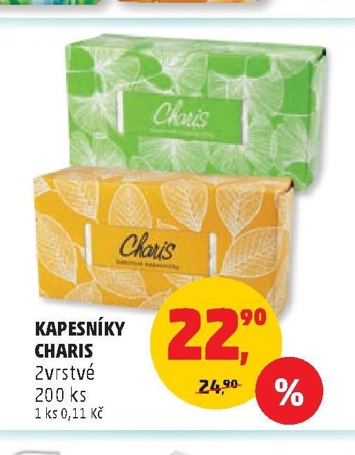 KAPESNÍKY CHARIS 2vrstvé