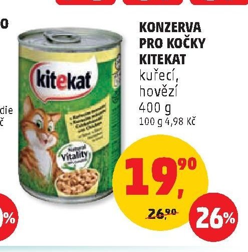 KONZERVA PRO KOČKY KITEKAT