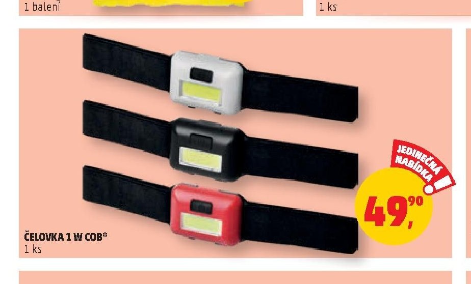 ČELOVKA 1 W COB