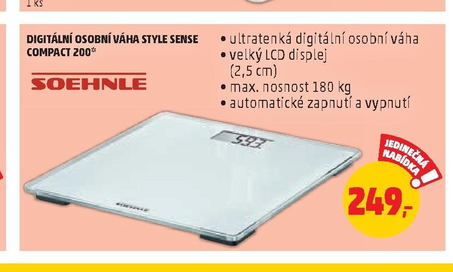 DIGITÁLNÍ OSOBNÍ VÁHA STYLE SENSE COMPACT 200