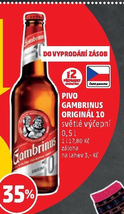 Pivo Gambrinus Originál 10