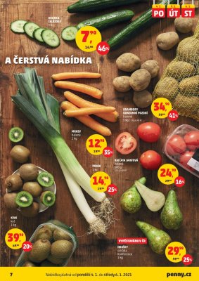akční leták Penny Market 2.1.2020-6.1.2020
