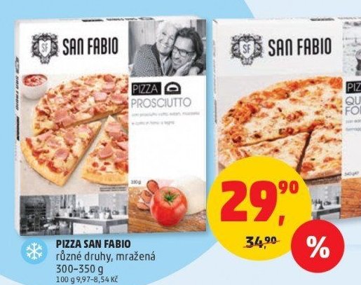 Pizza San Fabio různé druhy