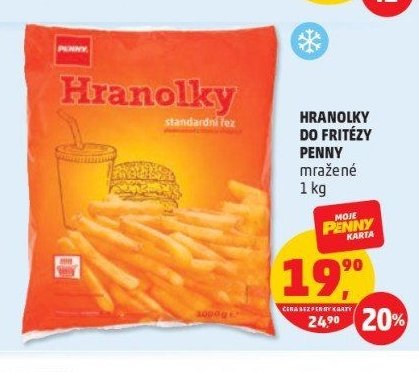Hranolky do fritézy Penny mražené