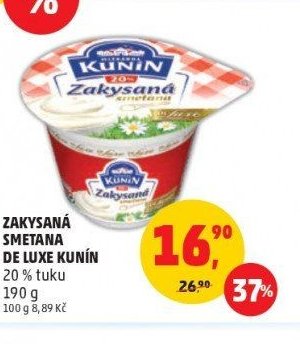 Zakysaná smetana De Luxe Kunín