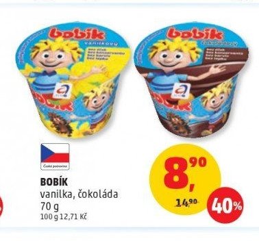 Bobík vanilka, čokoláda