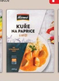 Hamé kuře na paprice s rýží