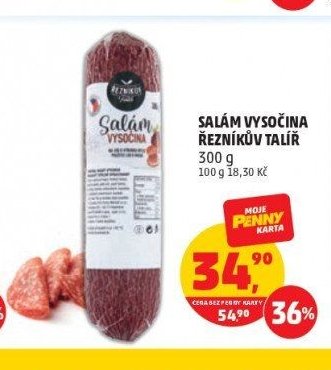 Salám Vysočina Řezníkův talíř