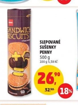SLEPOVANÉ SUŠENKY PENNY 500 g